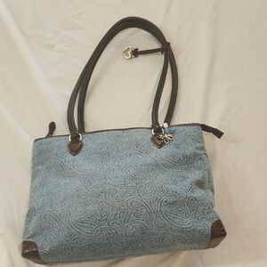 Elegant Blue Brighton Denim Tote Bag